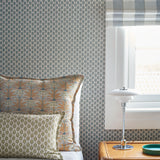 Halsa - Light Prussian Blue Wallpaper