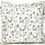 Floral Cushion with Ruffles - Arthur