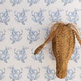 Liva Floral Wallpaper - Blue/Beige