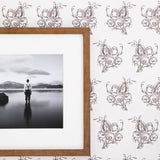 Liva Floral Wallpaper - Chocolate/Beige