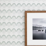 Kristin Geometric Wallpaper - Green