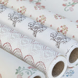 Berit Floral Wallpaper - Pink/Ochre