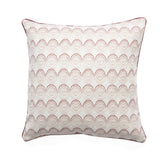 Pink Geometric Cushion with Piping - Kristín