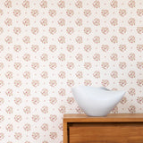 Berit Floral Wallpaper - Pink/Ochre