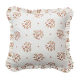Pink Floral Cushion with ruffles - Berit
