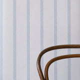 Åkle Stripes Wallpaper- Blue