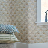 Skybragd - Taupe & Ochre Wallpaper