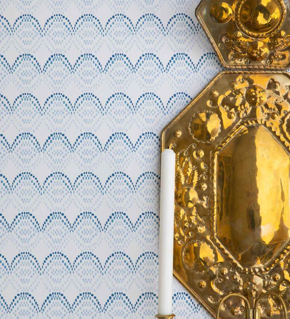 Kristin Geometric Wallpaper - Blue