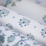 Berit Floral Wallpaper - Blue/Green
